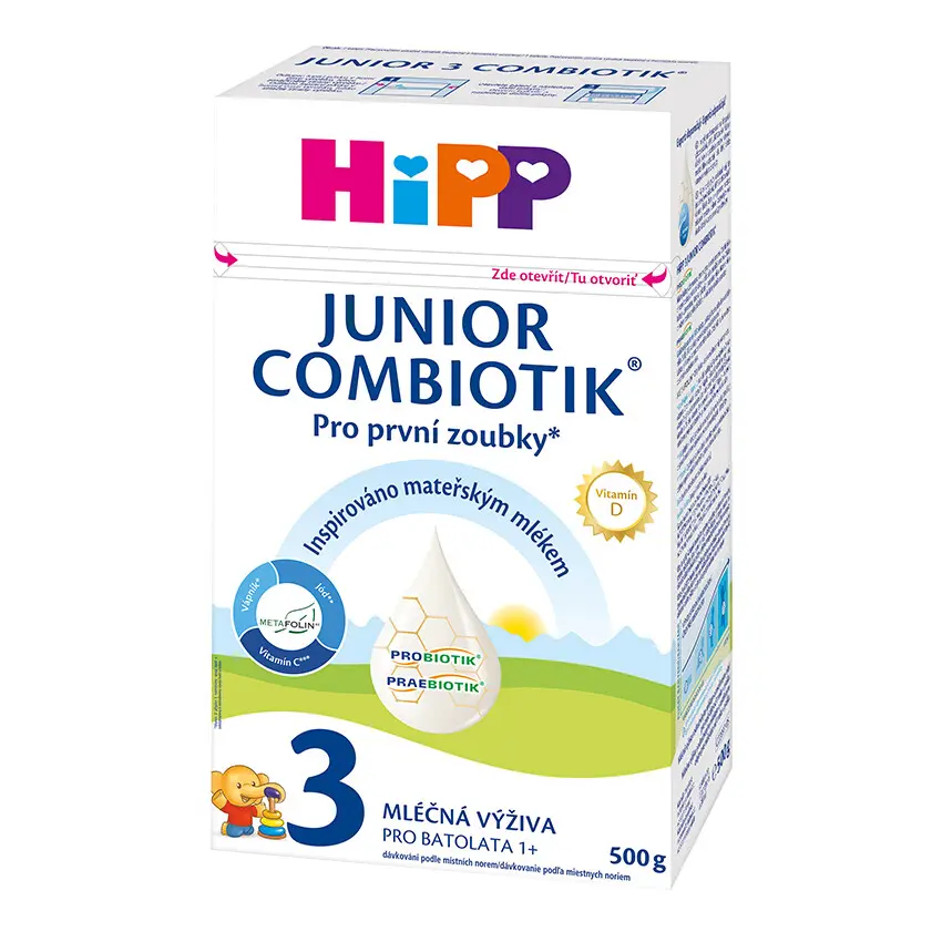 13539-hipp 3 junior combiotik mlecna vyziva 500g